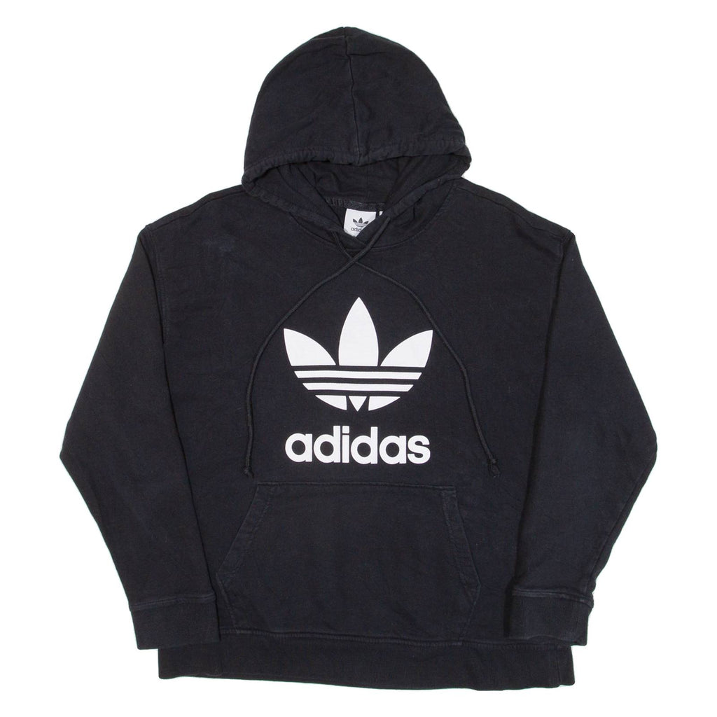 ADIDAS Womens Black Hoodie UK 10