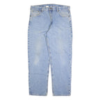 CARHARTT Mens Jeans Blue Relaxed Straight Denim Light W36 L32 Workwear Casual