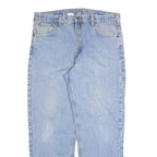 CARHARTT Mens Jeans Blue Relaxed Straight Denim Light W36 L32 Workwear Casual