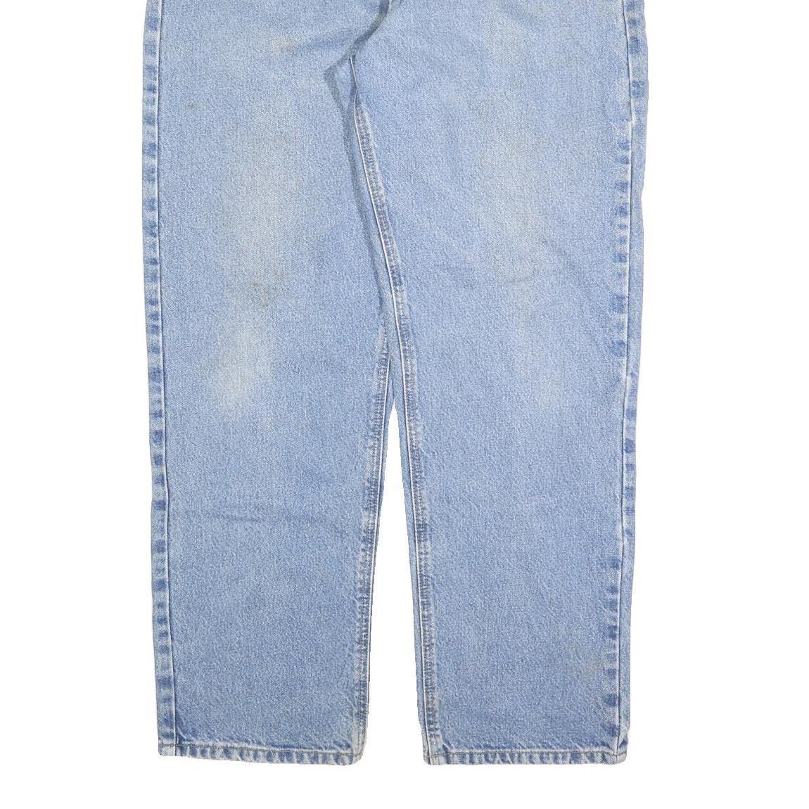 CARHARTT Mens Jeans Blue Relaxed Straight Denim Light W36 L32 Workwear Casual