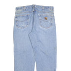 CARHARTT Mens Jeans Blue Relaxed Straight Denim Light W36 L32 Workwear Casual