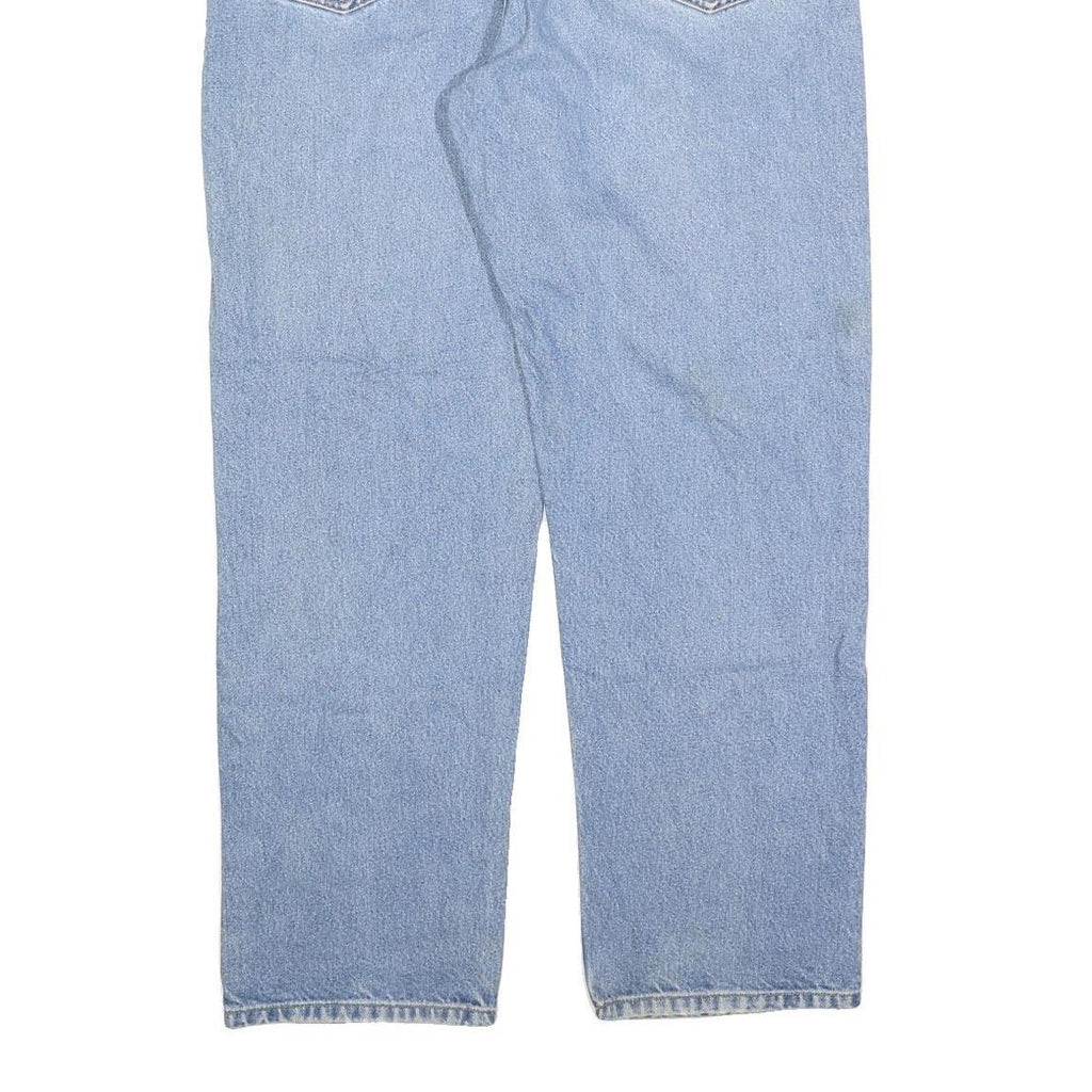 CARHARTT Mens Jeans Blue Relaxed Straight Denim Light W36 L32 Workwear Casual