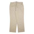 RED KAP Mens Cotton Blend Beige Regular Fit Straight Leg Trousers W38 L32