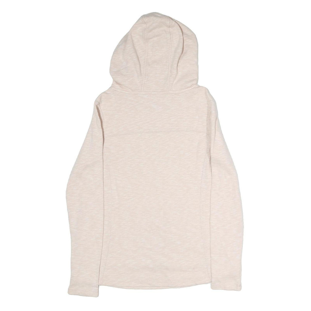 CARHARTT Womens Cream Pullover Hoodie S Lightweight Cotton Casual