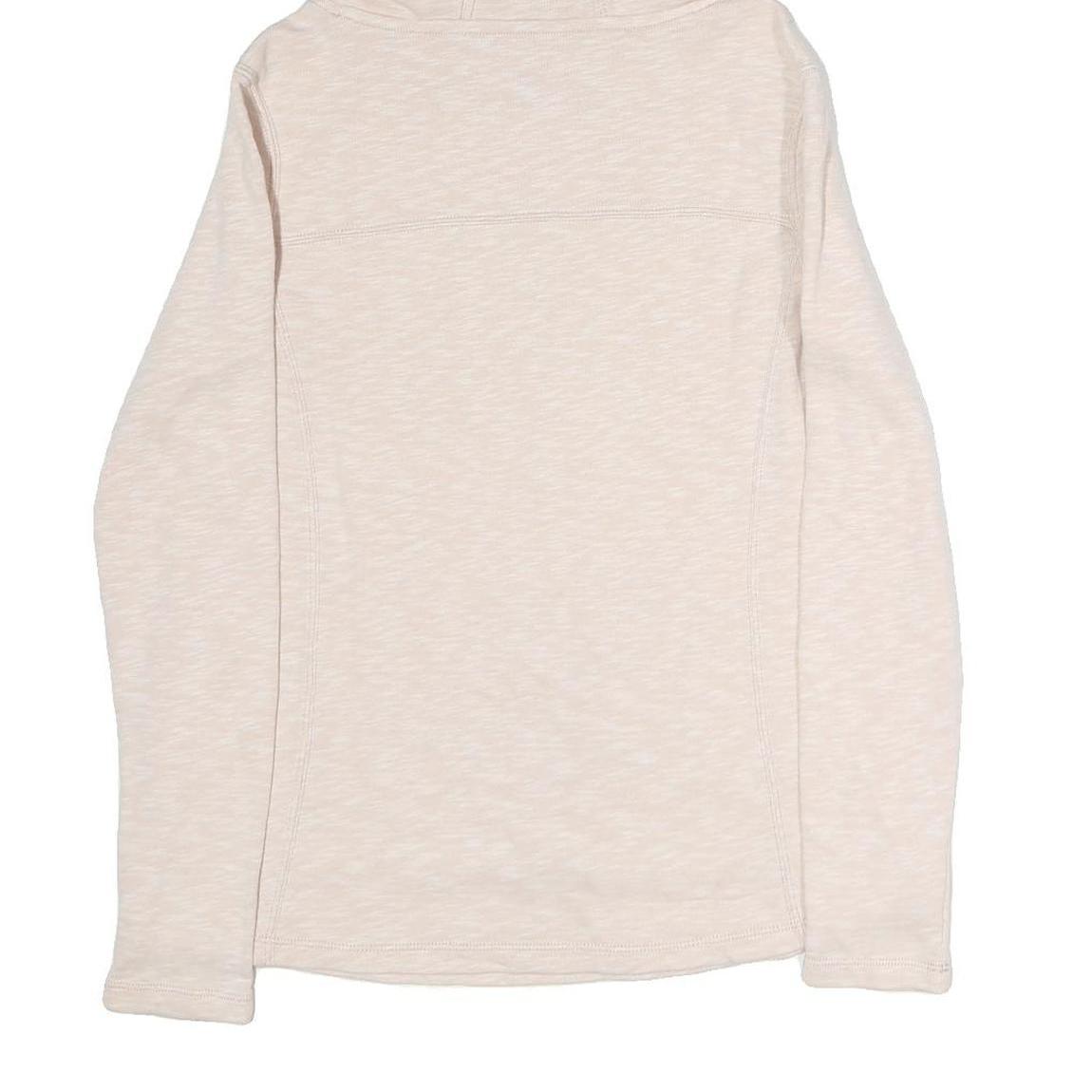 CARHARTT Womens Cream Pullover Hoodie S Lightweight Cotton Casual