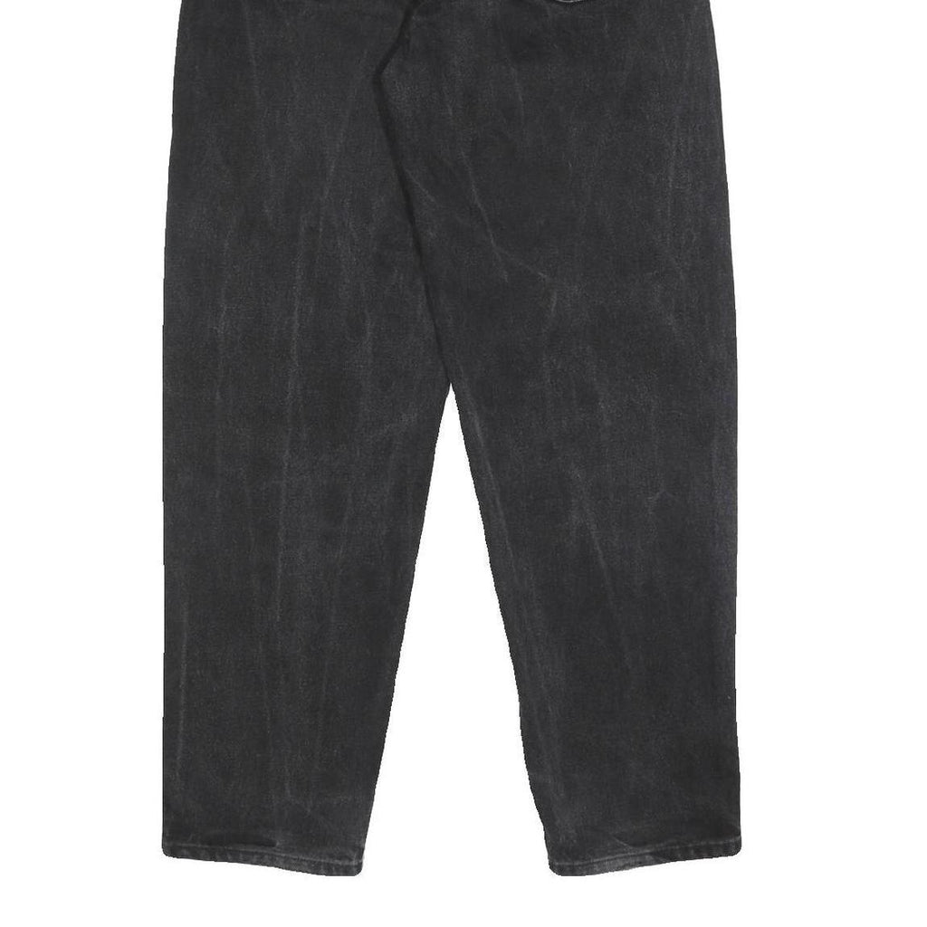 LEVI'S 550 Tapered Mens Jeans Black Relaxed Denim W34 L30 Classic Cotton Zip