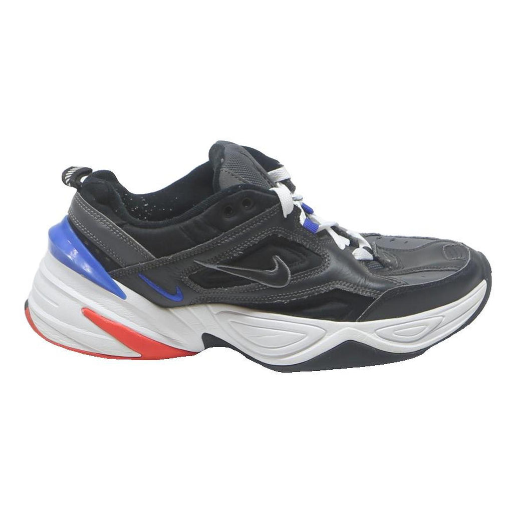 NIKE Monarch IV Mens Black Blue Synthetic Trainer UK 10 Comfortable Durable