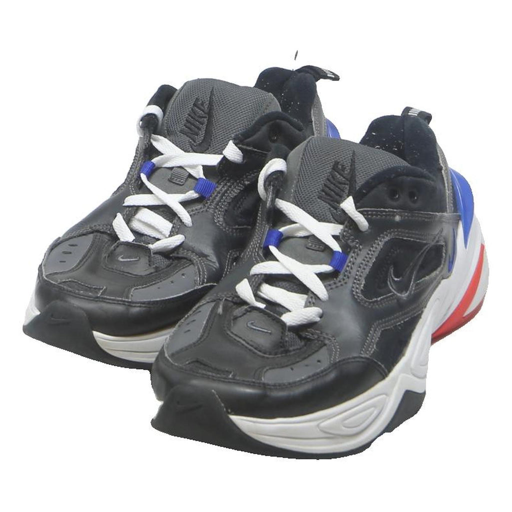 NIKE Monarch IV Mens Black Blue Synthetic Trainer UK 10 Comfortable Durable