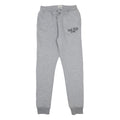 JACK WILLS Boys Joggers Grey Cotton Blend Slim Tapered 12-13Y W26 L27 Drawstring