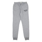 JACK WILLS Boys Joggers Grey Cotton Blend Slim Tapered 12-13Y W26 L27 Drawstring