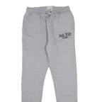 JACK WILLS Boys Joggers Grey Cotton Blend Slim Tapered 12-13Y W26 L27 Drawstring