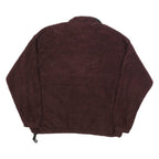 HALF BAY MOON Womens Maroon Pullover Plain Crew Neck Basic Knit XL Fleece Jumper