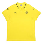 PUMA Mens Yellow BVB 09 Short Sleeve Plain 3XL Polo Shirt Football Fan