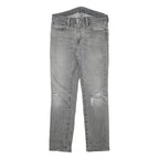 LEVI'S 511 Mens Jeans Grey Slim Skinny Denim Medium W30 L28 Distressed