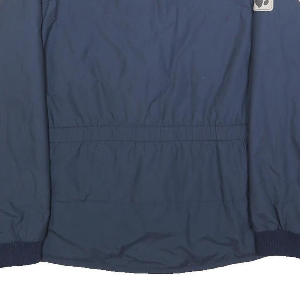 JACK WOLFSKIN Womens Navy Blue Jacket UK 12 Polyester Blend Zip Plain