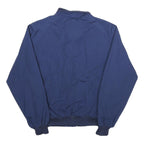 PACIFIC TRAIL Mens Blue Cotton Blend Bomber Jacket L Plain Zip Casual