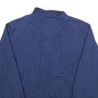 PACIFIC TRAIL Mens Blue Cotton Blend Bomber Jacket L Plain Zip Casual