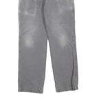 CARHARTT Mens Jeans Grey Regular Straight Denim W30 L30 Workwear Cotton Blend