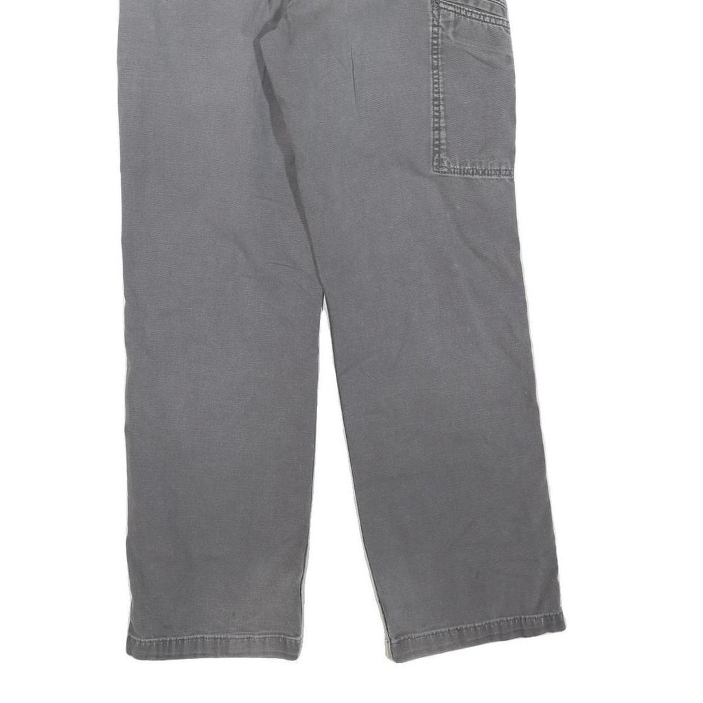 CARHARTT Mens Jeans Grey Regular Straight Denim W30 L30 Workwear Cotton Blend