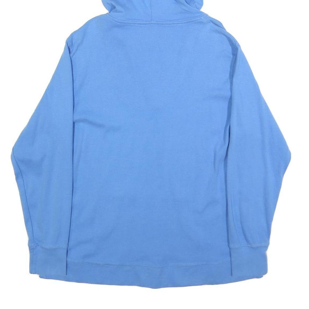 DICKIES Womens Blue Hoodie XL V Neck Kangaroo Pocket Cotton Blend