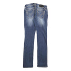 VIGOSS Womens Slim Blue Denim Slim Jeans W27 L32 Stylish Contrast Stitching