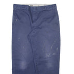 DICKIES 874 Workwear Mens Trousers Blue Regular Straight W36 L28