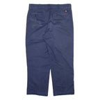 DICKIES 874 Workwear Mens Trousers Blue Regular Straight W36 L28