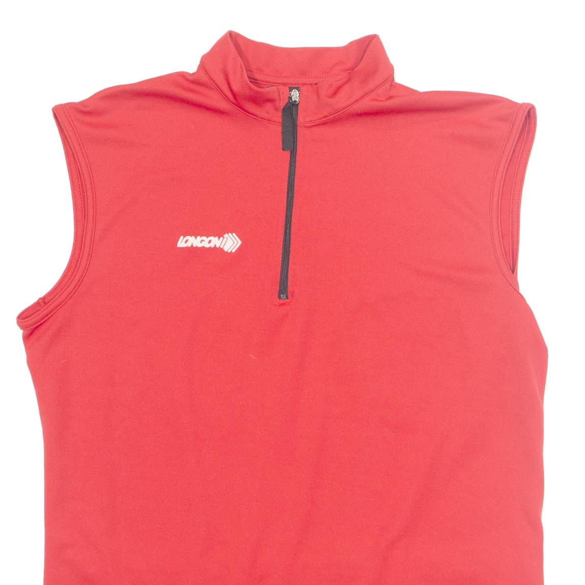 LONGONI Mens Jersey Red Sleeveless L