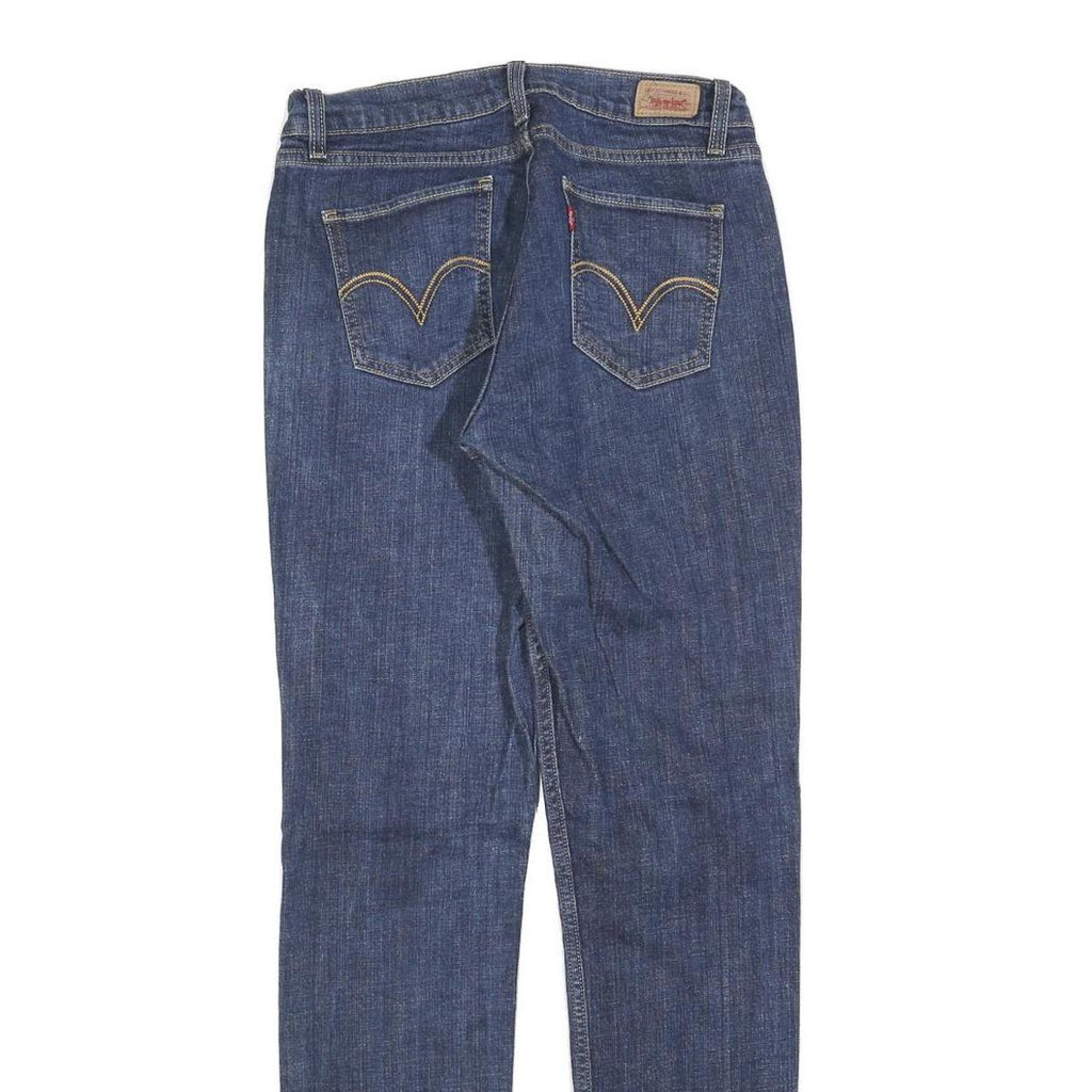 LEVI'S 528 Womens Jeans Blue Slim Skinny Denim W30 L32 Stretch Zip Closure