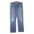 LEVI'S Mens Blue Regular Straight Denim Light W40 L36 Classic Zip Jeans