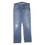 LEVI'S Mens Blue Regular Straight Denim Light W40 L36 Classic Zip Jeans