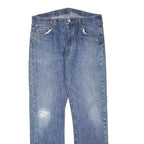 LEVI'S Mens Blue Regular Straight Denim Light W40 L36 Classic Zip Jeans