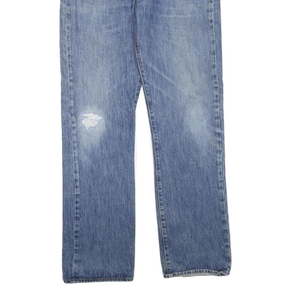 LEVI'S Mens Blue Regular Straight Denim Light W40 L36 Classic Zip Jeans