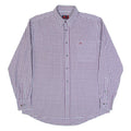 KAPPA ROBE DI Mens Shirt Blue Check Long Sleeve L
