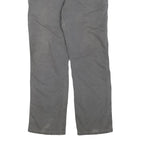 DICKIES Mens Cotton Blend Grey Regular Straight Trousers W36 L30 Workwear Zip