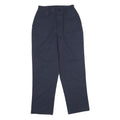 RED KAP Womens Polyester Blend Navy Regular Fit Straight Leg Trousers W26 L28