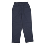 RED KAP Womens Polyester Blend Navy Regular Fit Straight Leg Trousers W26 L28