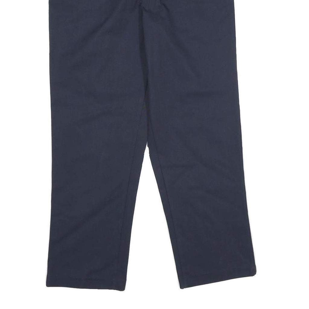 RED KAP Womens Polyester Blend Navy Regular Fit Straight Leg Trousers W26 L28