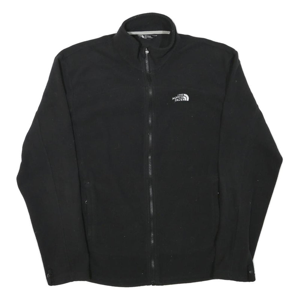 THE NORTH FACE Mens Black Jacket M Polyester Blend Plain Zip Outdoor Casual