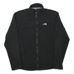 THE NORTH FACE Mens Black Jacket M Polyester Blend Plain Zip Outdoor Casual