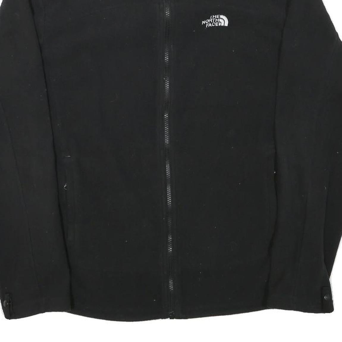 THE NORTH FACE Mens Black Jacket M Polyester Blend Plain Zip Outdoor Casual