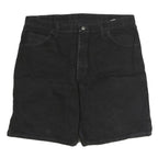 WRANGLER Mens Black Cotton Denim Casual Shorts L W40 Classic Fit Pocketed