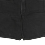 WRANGLER Mens Black Cotton Denim Casual Shorts L W40 Classic Fit Pocketed