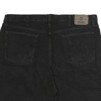WRANGLER Mens Black Cotton Denim Casual Shorts L W40 Classic Fit Pocketed