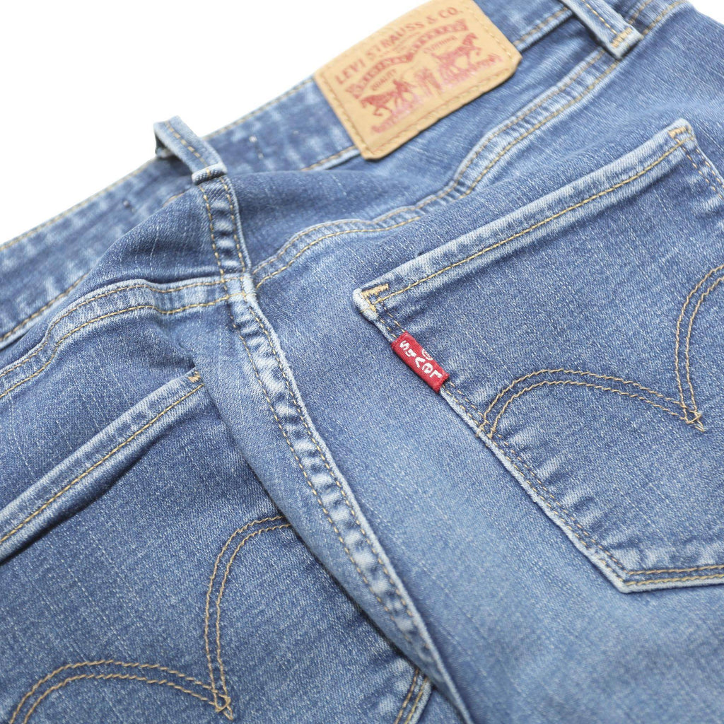 LEVI'S Womens Slim Blue Denim Medium W24 L30 Slim Fit Skinny Jeans