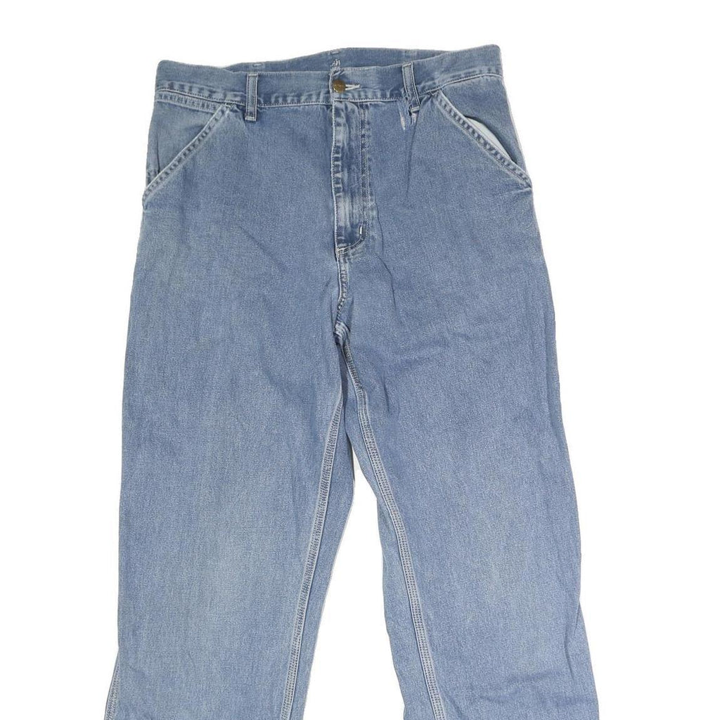 CARHARTT WIP Mens Regular Fit Straight Denim Light W32 L30 Casual Workwear Jeans