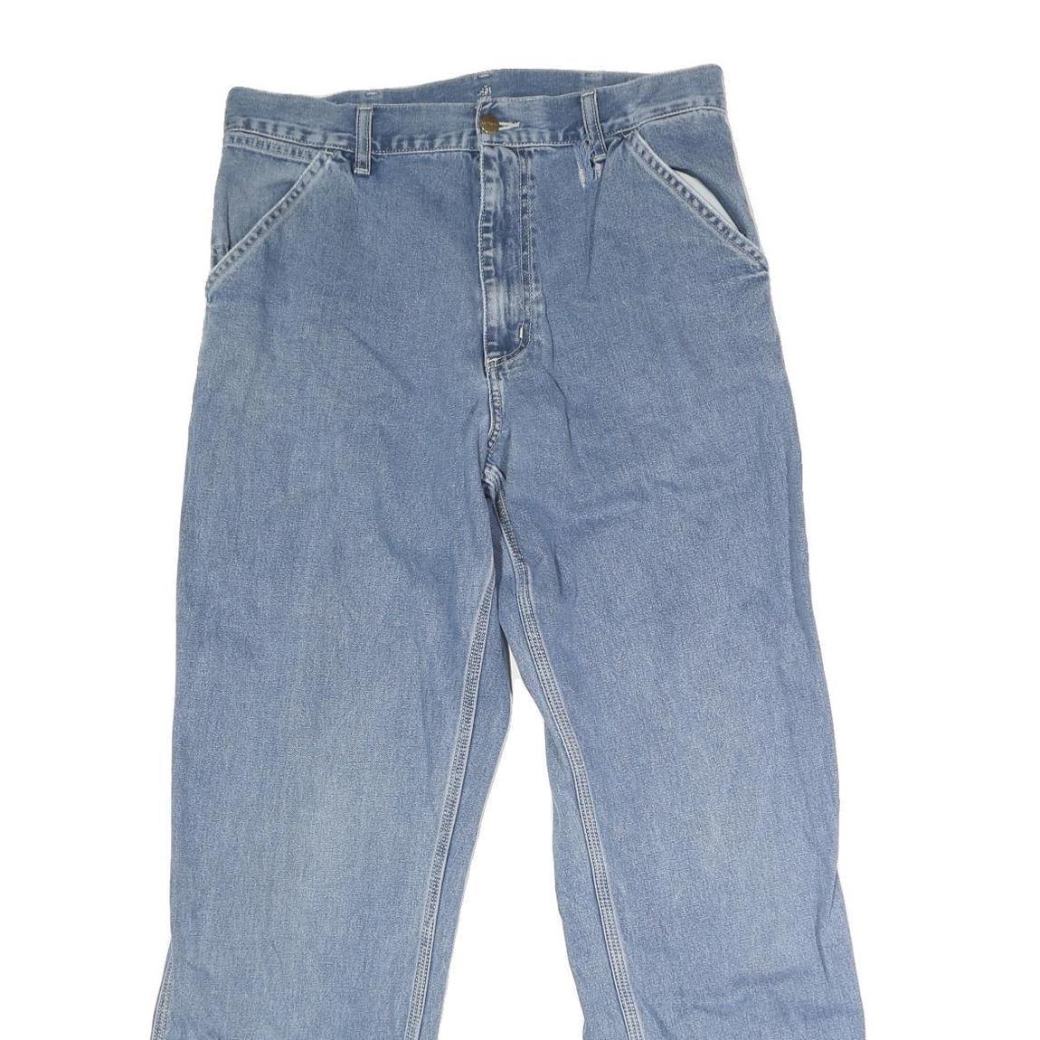 CARHARTT WIP Mens Regular Fit Straight Denim Light W32 L30 Casual Workwear Jeans