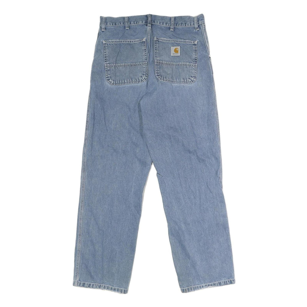 CARHARTT WIP Mens Regular Fit Straight Denim Light W32 L30 Casual Workwear Jeans