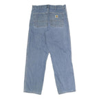 CARHARTT WIP Mens Regular Fit Straight Denim Light W32 L30 Casual Workwear Jeans