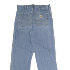CARHARTT WIP Mens Regular Fit Straight Denim Light W32 L30 Casual Workwear Jeans
